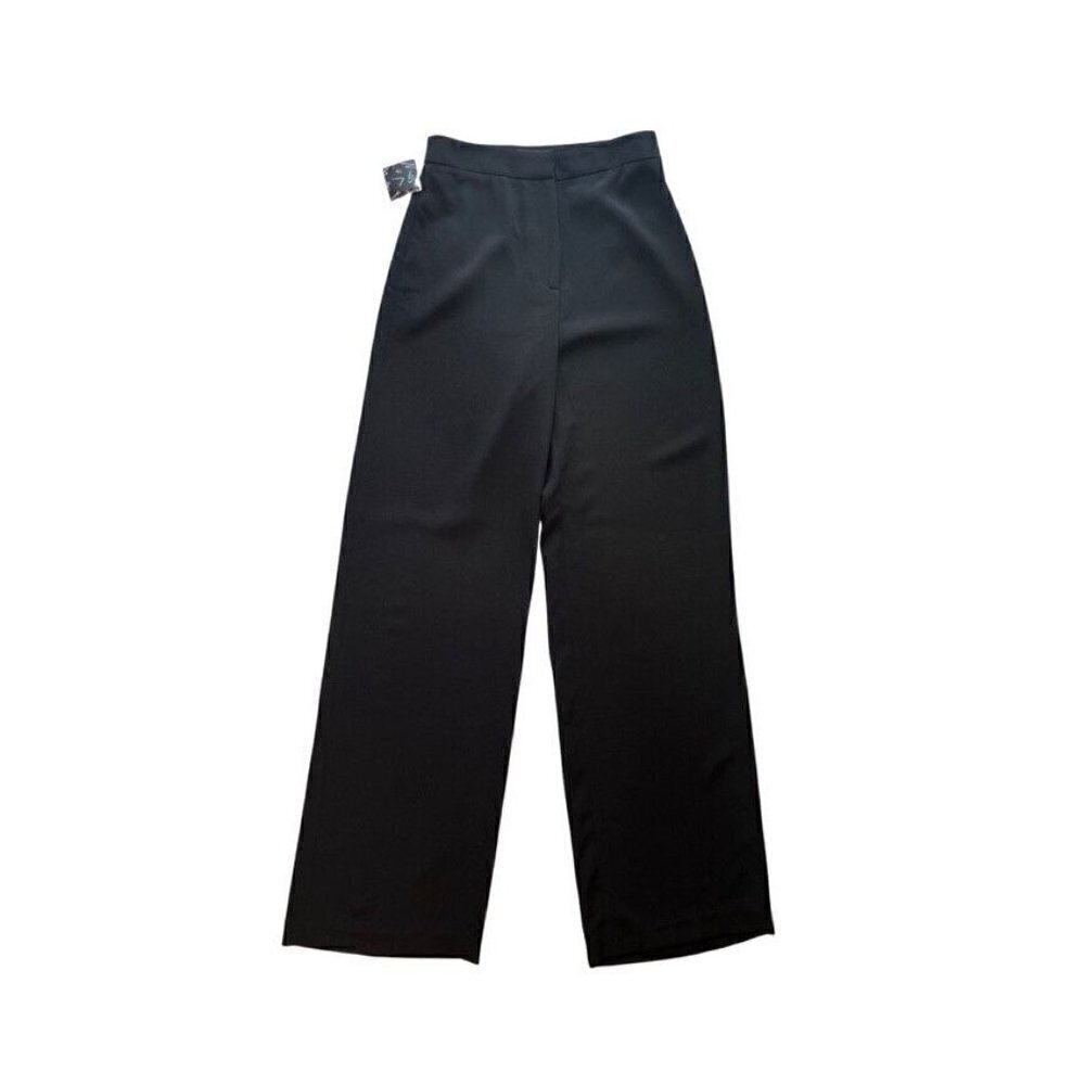 Nasty Gal Black Wide Leg High Waist Palazzo Pants Size S - Picture 6 of 14